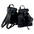 Ladies Genuine Lambskin Leather Backpack/Purse